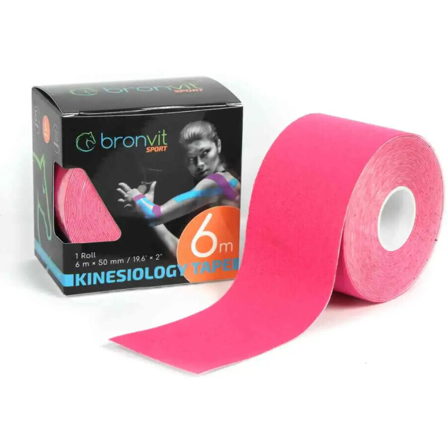 BronVit Sport Kinesio Tape klassisch rosa 5cmx6m