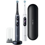 Oral B EK Duo iO iO Series 8 Black&White + portaspazzolino + borsa da viaggio