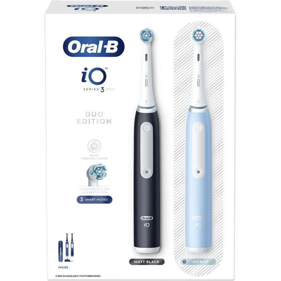 Oral B EK Duo iO iO Serie 3 Schwarz und blau