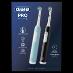 Oral-B EK Duo Pro Serie 1 Schwarz & Karibik Blau