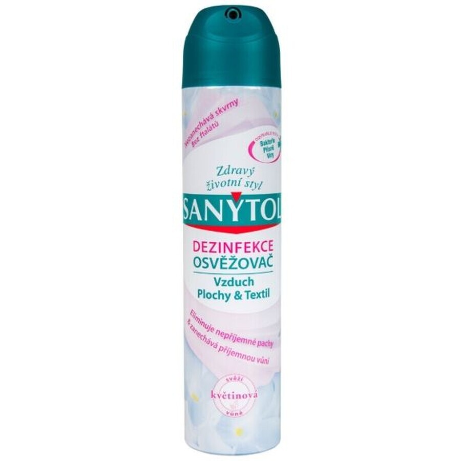 Sanytol Deodorante disinfettante per aria, superfici e tessuti Profumo floreale 300 ml