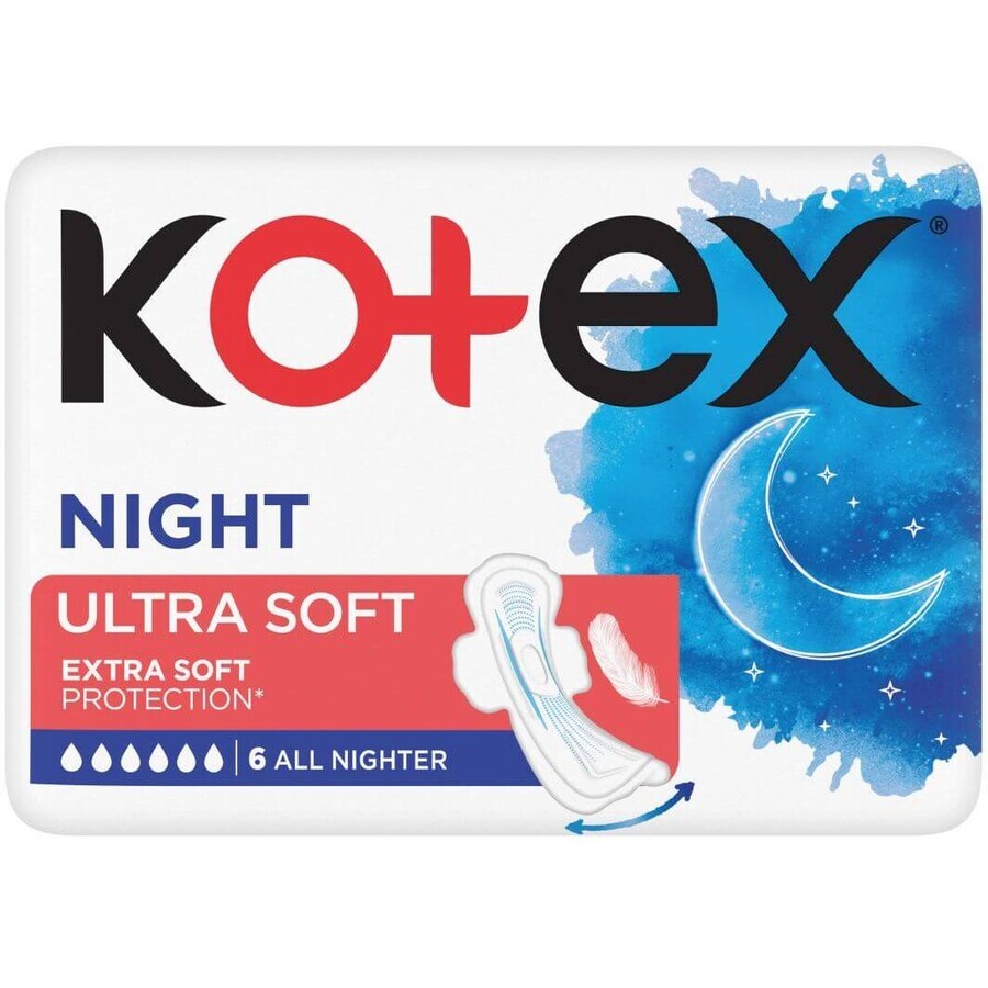 Kotex Ultra SOFT Noche 6 unidades