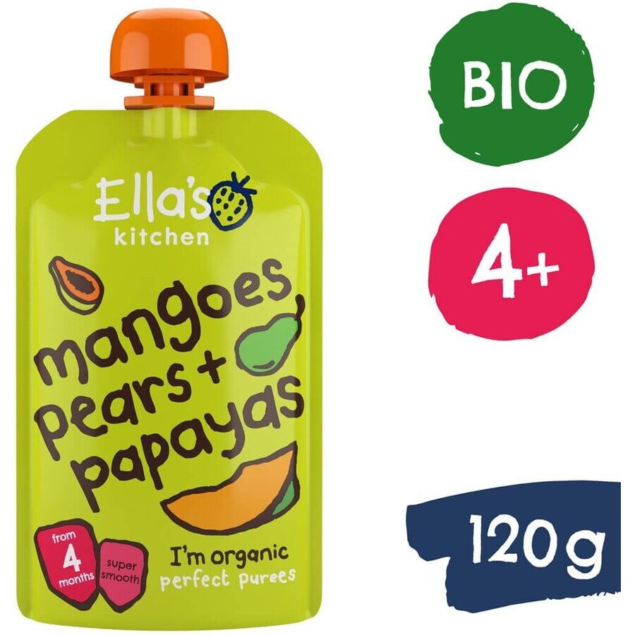 Ella's Kitchen Mango, pera e papaya bio 120 g