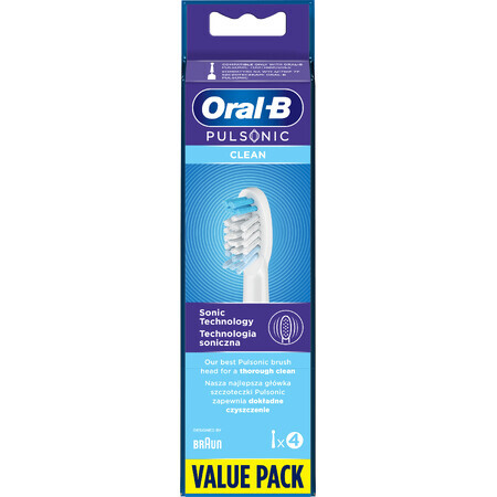 Oral-B Pulsonic Clean capete de schimb pentru periuța de dinți sonică 4 buc