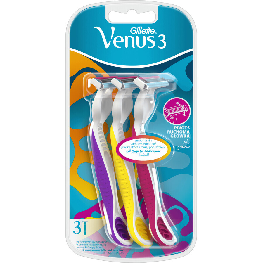 Gillette Venus Venus Simply 3 Einwegrasierer Multicolour 3 Stück