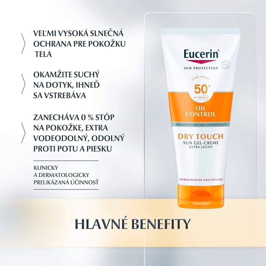 Eucerin SPF50+ Sonnencreme-Gel 200 ml