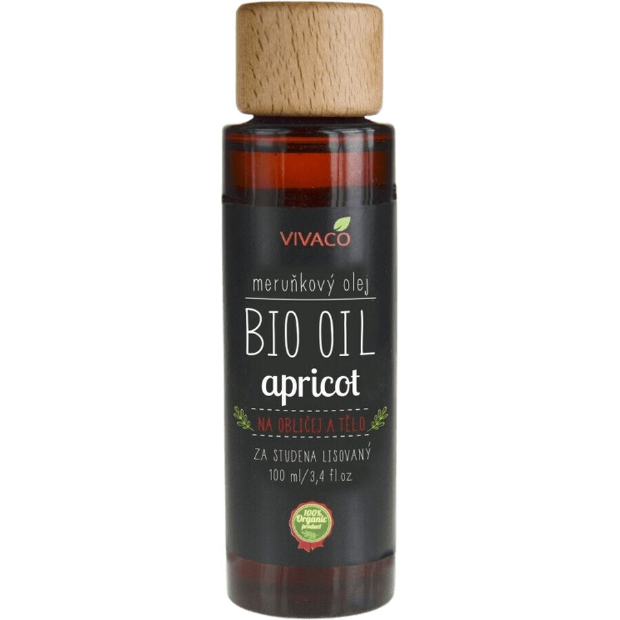 Vivaco BIO OIL Abrikozenolie voor gezicht en lichaam 100 ml