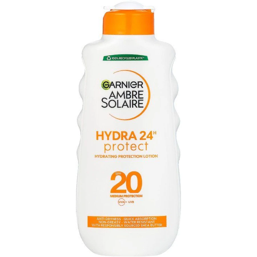Garnier Ambre Solaire Medium Sonnenschutzlotion für leicht gebräunte Haut mit OF 20, 200 ml