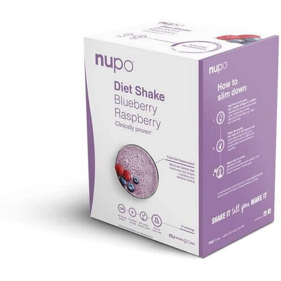 Nupo Diet Trinkpulver - Heidelbeer- und Himbeergeschmack 384 g