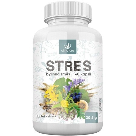 Allnature Kruidenextract voor Stress 60 capsules