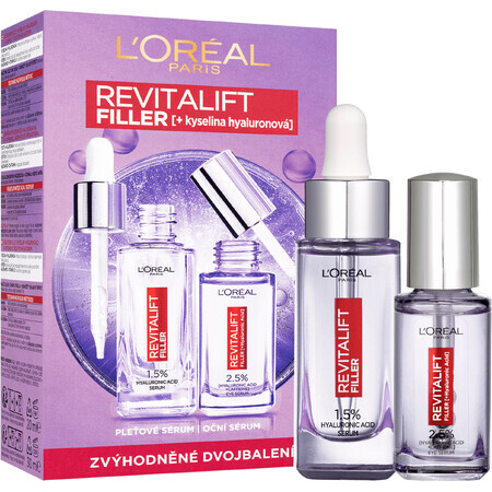 L'Oréal Paris Revitalift Siero riempitivo con acido ialuronico set di 2 pezzi