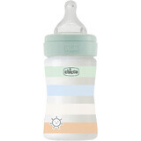 Chicco Well-being Silikon-Babyflasche Well-being Babyflasche Junge 150 ml