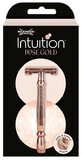 Wilkinson Sword Sword Intuition Double Edge Golden Rose Gold Ladies Classic Metal Shaving Classic + Rasierklingen 10 St&#252;ck