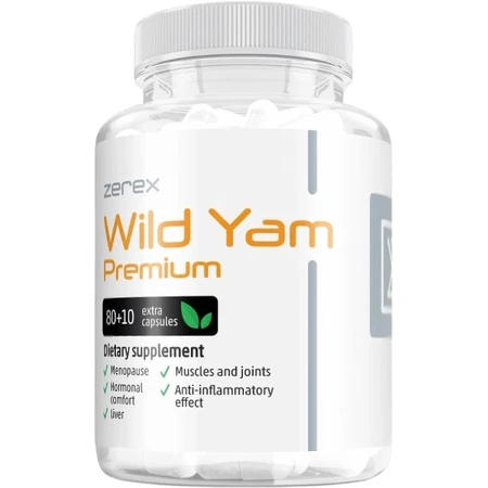 Zerex Wild Yam Premium (Discorea Hunata) - dla zdrowego cyklu miesiączkowego 90 kapsułek miękkich: ceny i cechy