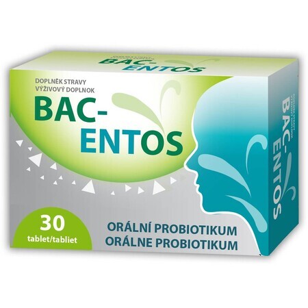 Bac-entos oral probiotic 30 tablets