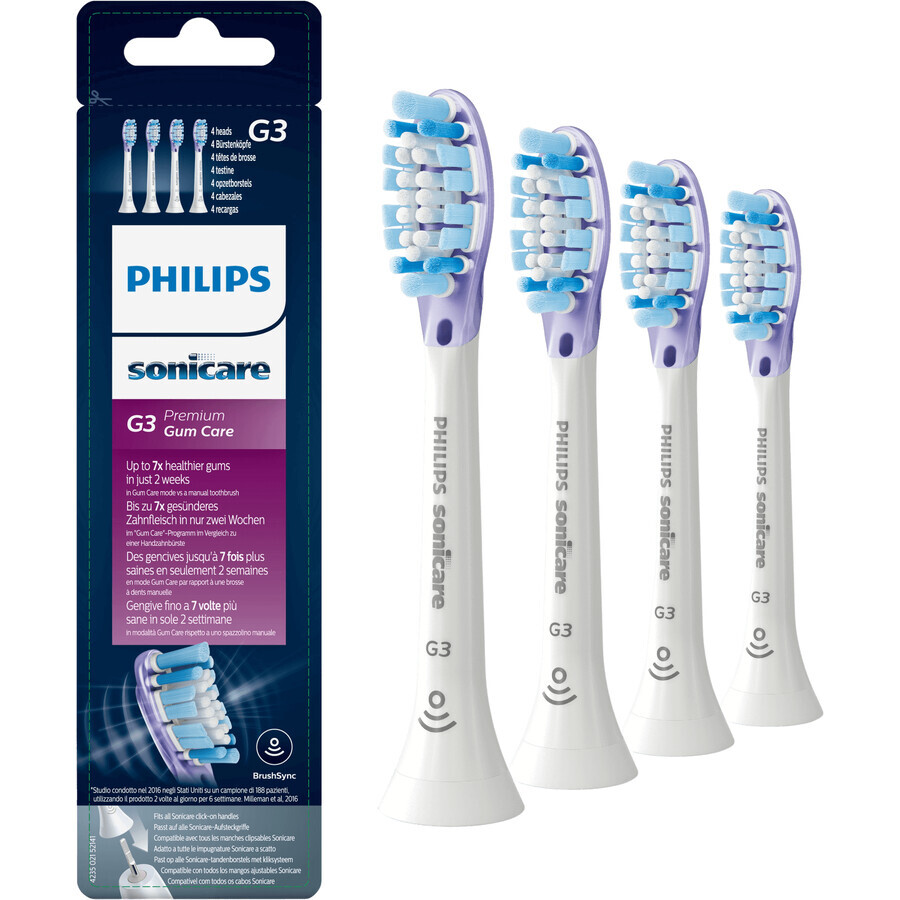 Philips Sonicare Premium Gum Care Cap di ricambio HX9054/17 4 pz.