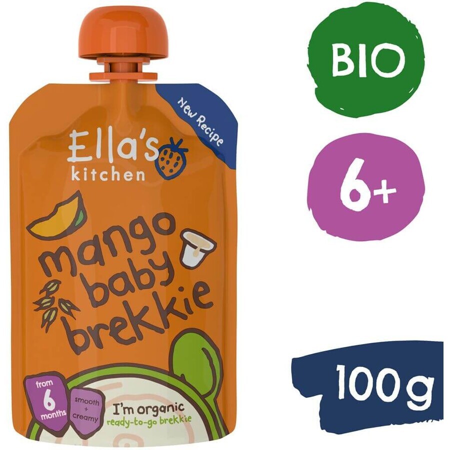 Ella's Kitchen Colazione biologica con mango e yogurt 100 g