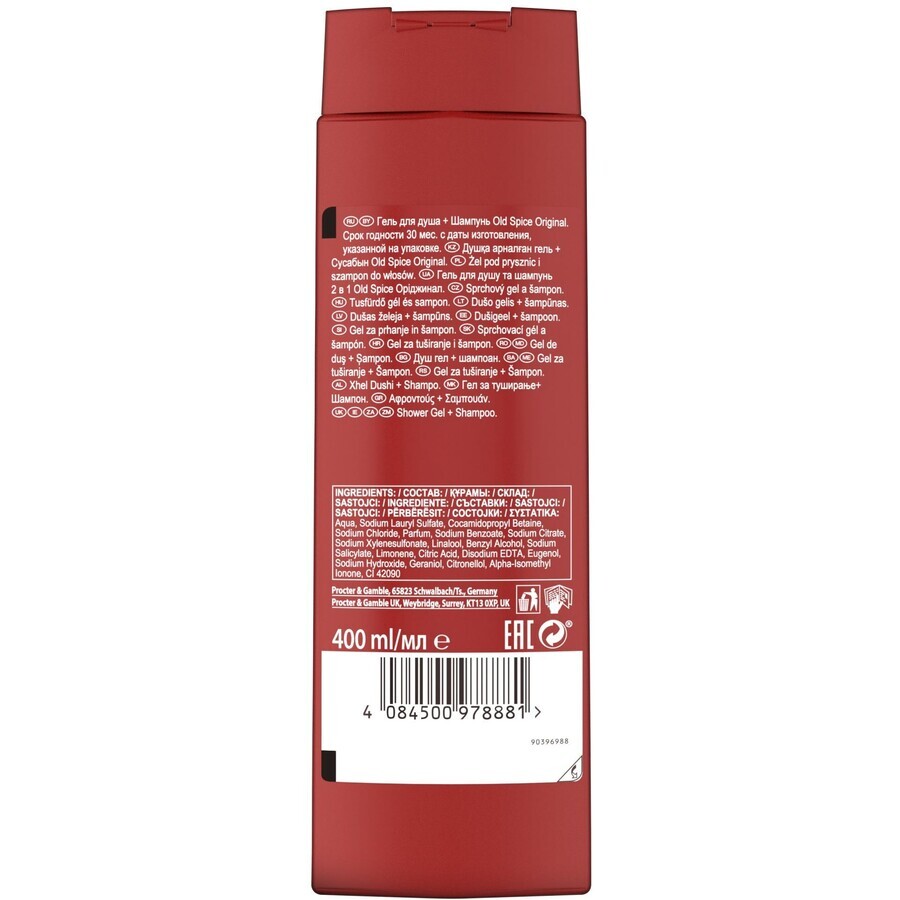 Old Spice Original Duschgel mit frischem und würzigem Geschmack 400 ml