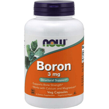 Now Foods Boron 3mg 100 vegetariano 100 capsule