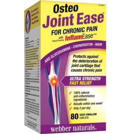 Webber Naturals Osteo Joint Support for chronic joint pain 80 tablets