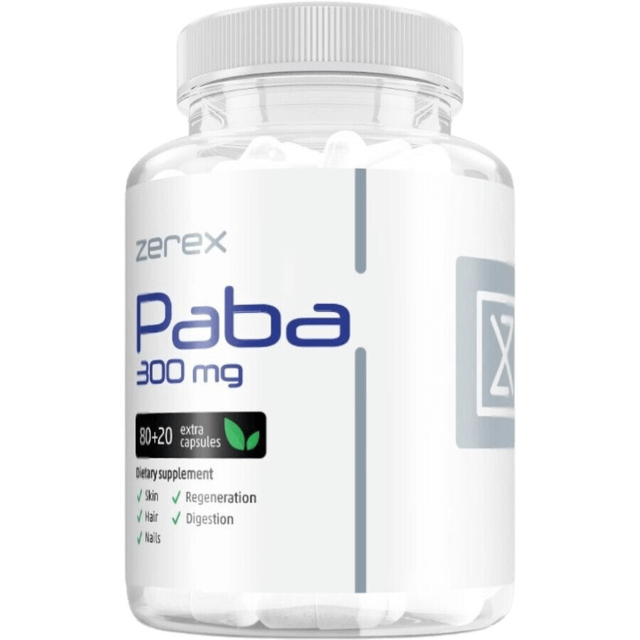 Zerex Paba - pentru păr puternic și strălucitor 100 capsule moi