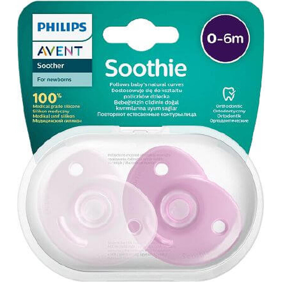 Philips Avent Soothie Sootherie 0-6m girl 2 pcs