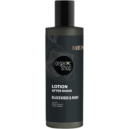 Organic Shop Aftershave cu lemn negru și mentă 150 ml