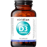 Viridian Vitamin D3 1000iu 90 Kapseln