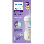 Biberon Natural Response de Philips Avent avec valve AirFree 260 ml, 1m+ éléphant