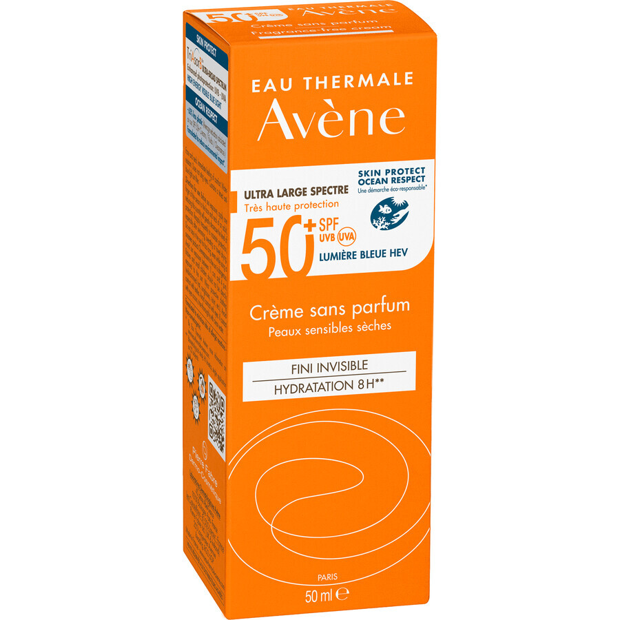 Avène Creme für empfindliche Haut SPF 50+ parfümfrei 50 ml