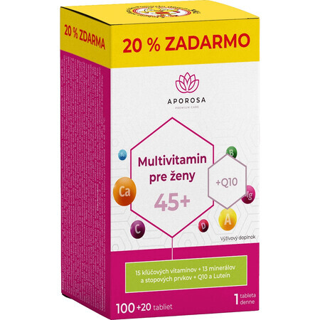 Aporosa Multivitamin für Frauen 45+, 120 Tabletten