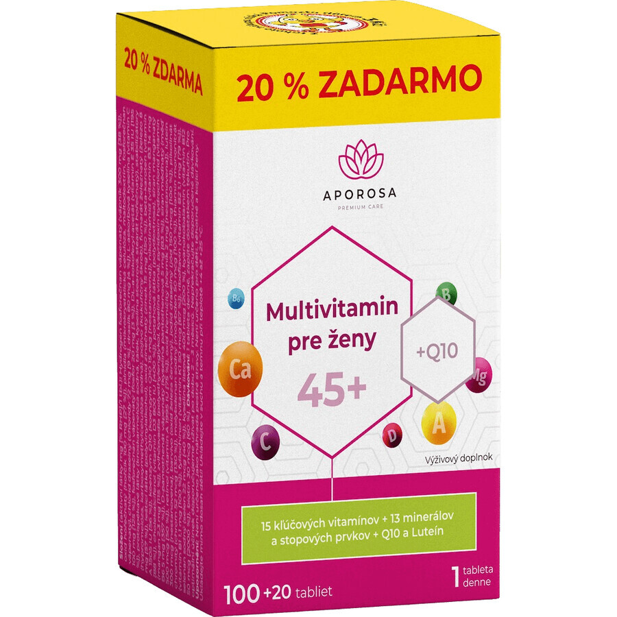 Aporosa Multivitamin für Frauen 45+, 120 Tabletten