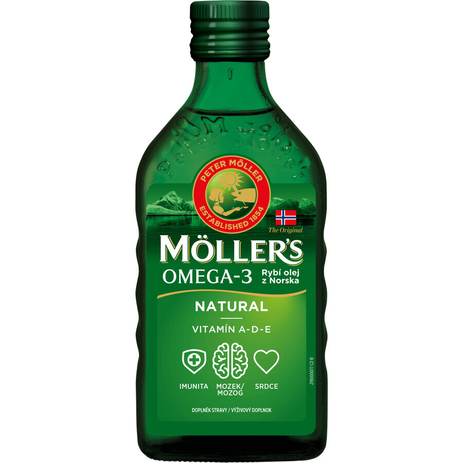 Mollers Omega 3 Fish Oil Natur cod liver oil 250 ml