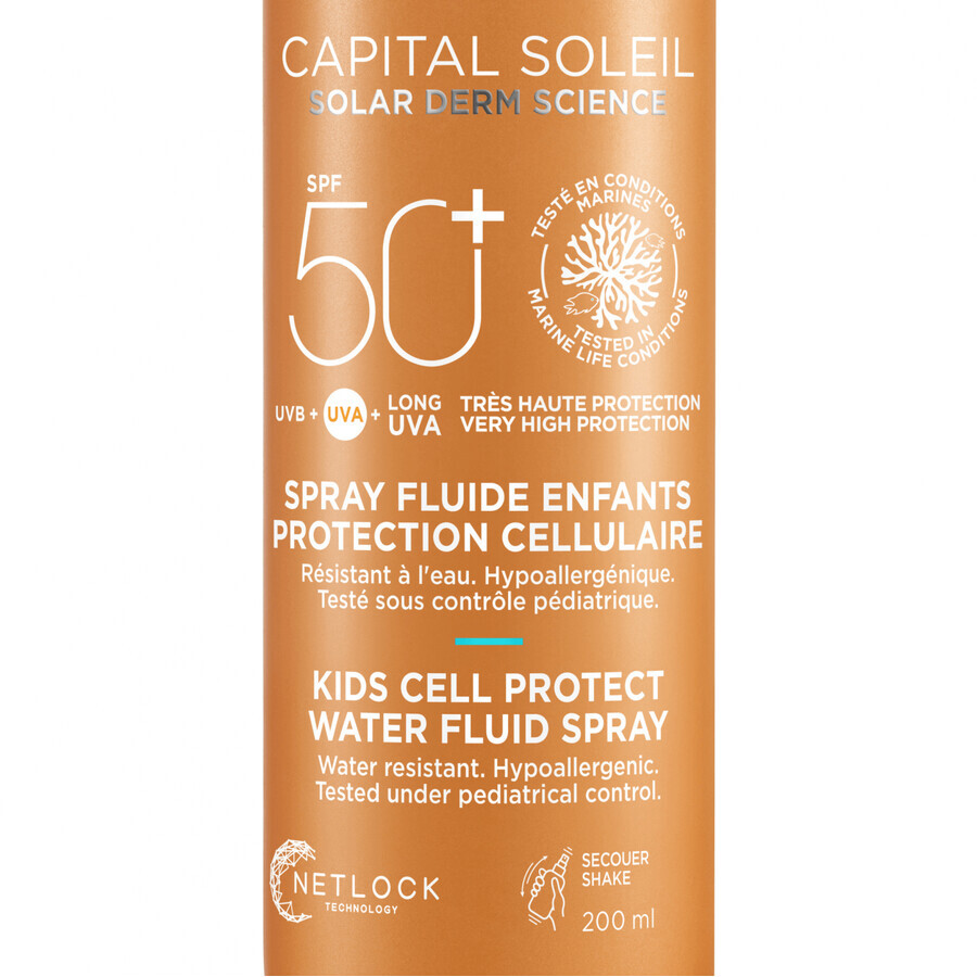 Vichy Capital Soleil Soleil Spray Fluido adatto anche alla pelle sensibile dei bambini SPF50+ 200 ml