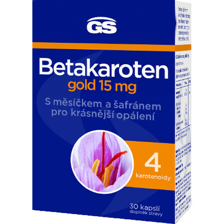 GS Beta caroteno oro 15mg 30 cápsulas