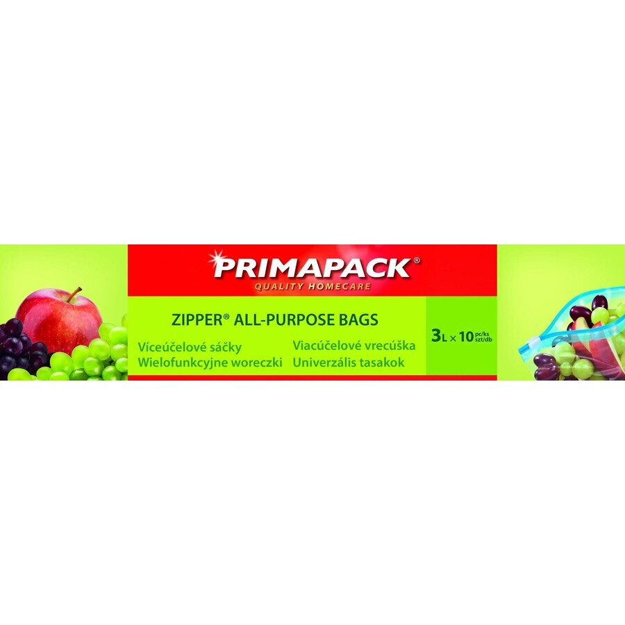 Primapack Zipper® Multifunktionsbeutel 3L 10 Stück