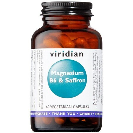 Viridian Magnesium B6 und Safran 60 Kapseln