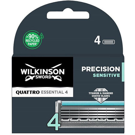 Wilkinson Sword Quattro titan sensitve cap de schimb 4 buc