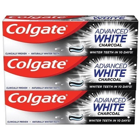 Colgate Advanced White Houtskooltandpasta 3 x 75 ml