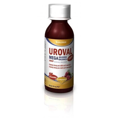 Valosun Walmark UROVAL UROVAL MEGA BRUSNICA FORTE Sirup 200 ml