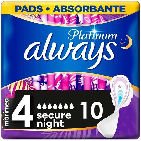 Always Platinum Secure Night Damenbinden 10 Stück