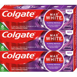 Colgate Max White Purple Reveal Whitening Zahnpasta 3 x 75 ml