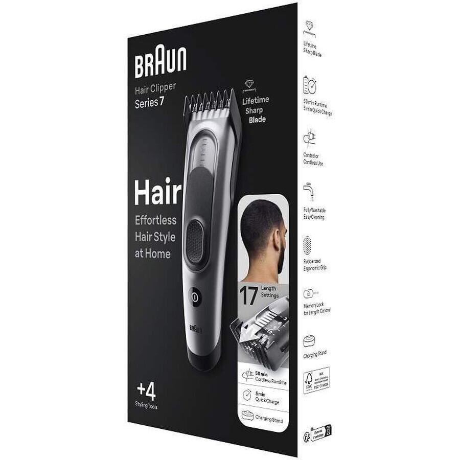 Braun Series 7 HC7390, Herren-Haarschneider