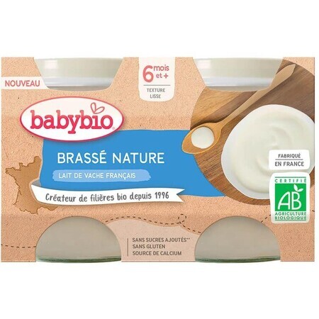 Babybio French Brasserie lait naturel 2 x 130 g