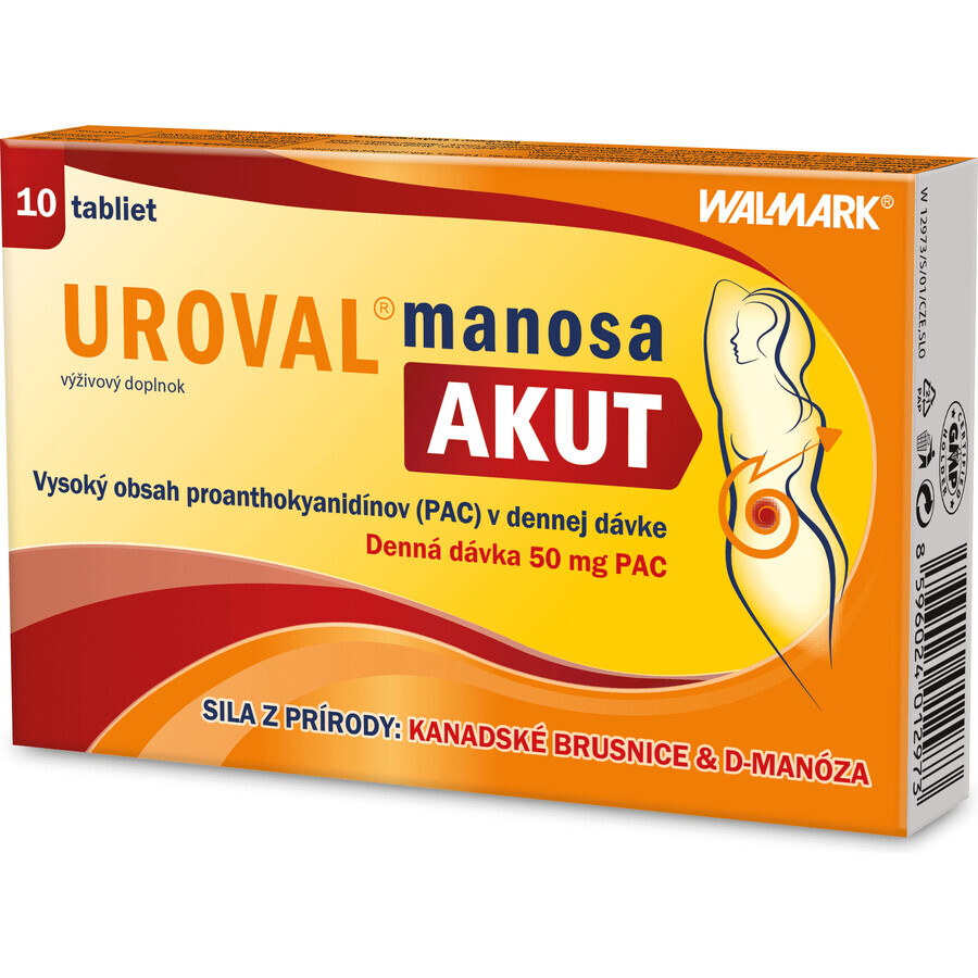 Walmark Uroval Uroval Mannose Akut 10 Tabletten