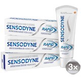 Sensodyne Rapid Relief Snel Whitening Tandpasta 3 x 75 ml