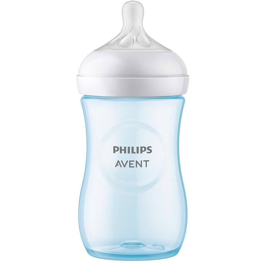 Biberons Philips Avent Natural Response 260ml, 1m+ bleu