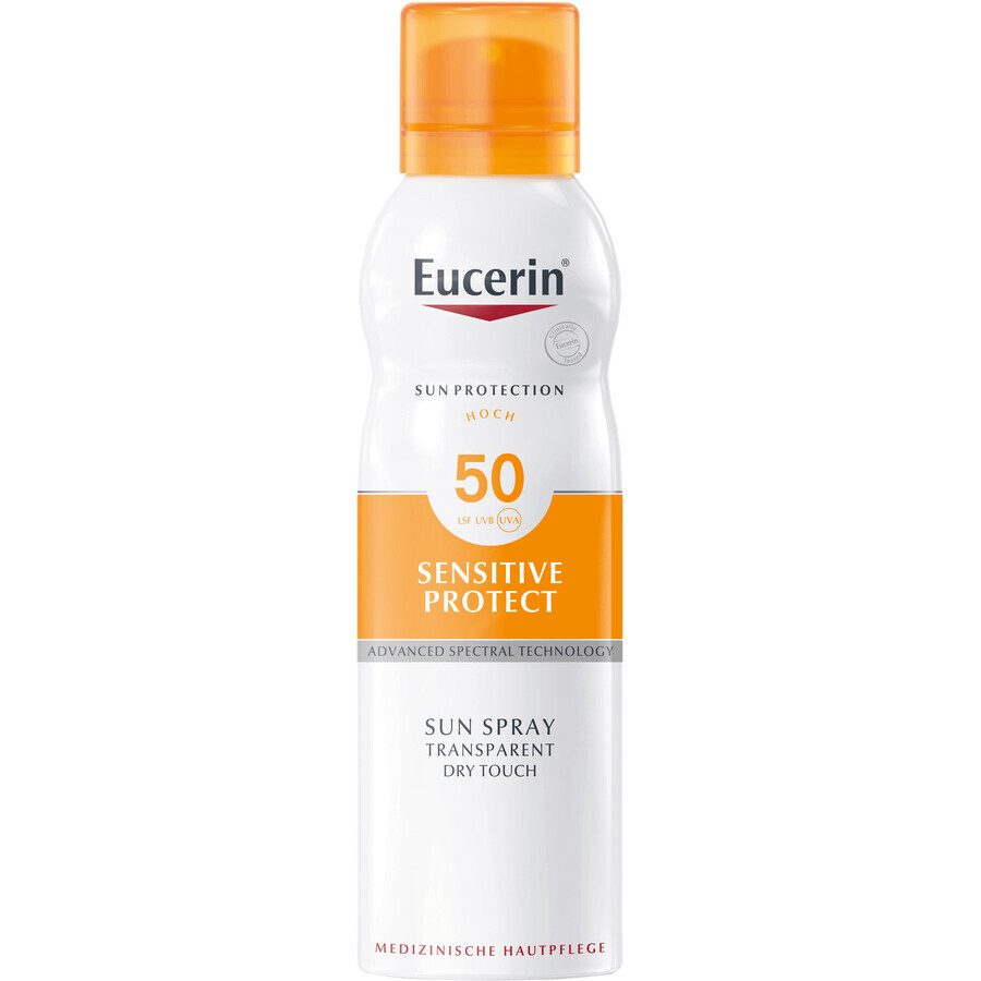 Eucerin Transparent Dry Touch Sensitive Protect SPF 50 200 ml