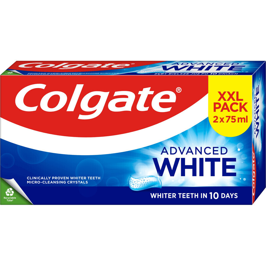 Colgate Advanced Whitening Tandpasta 2 x 75 ml