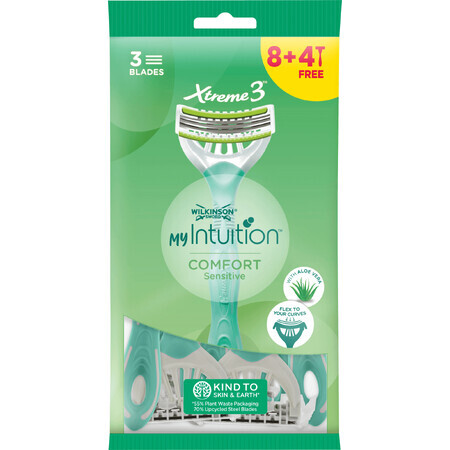 Wilkinson Sword MY Intuition rasoir jetable sensible au confort 12 pièces